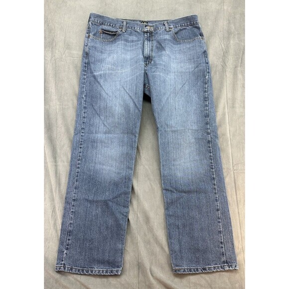 Lee Blue Jeans Regular Fit Straight Leg Men's 42x32 Medium Wash RUNS SMALL - Picture 2 of 11